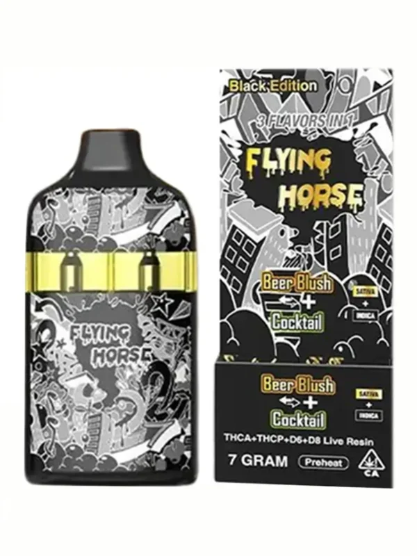Beer Blush | Cocktail Flying Horse Stoner Blend Black Edition Disposable 7G  - flying horse