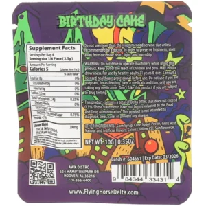Alternative view of Birthday Cake Flying Horse Stoner Blend Infused Gummies 1200MG