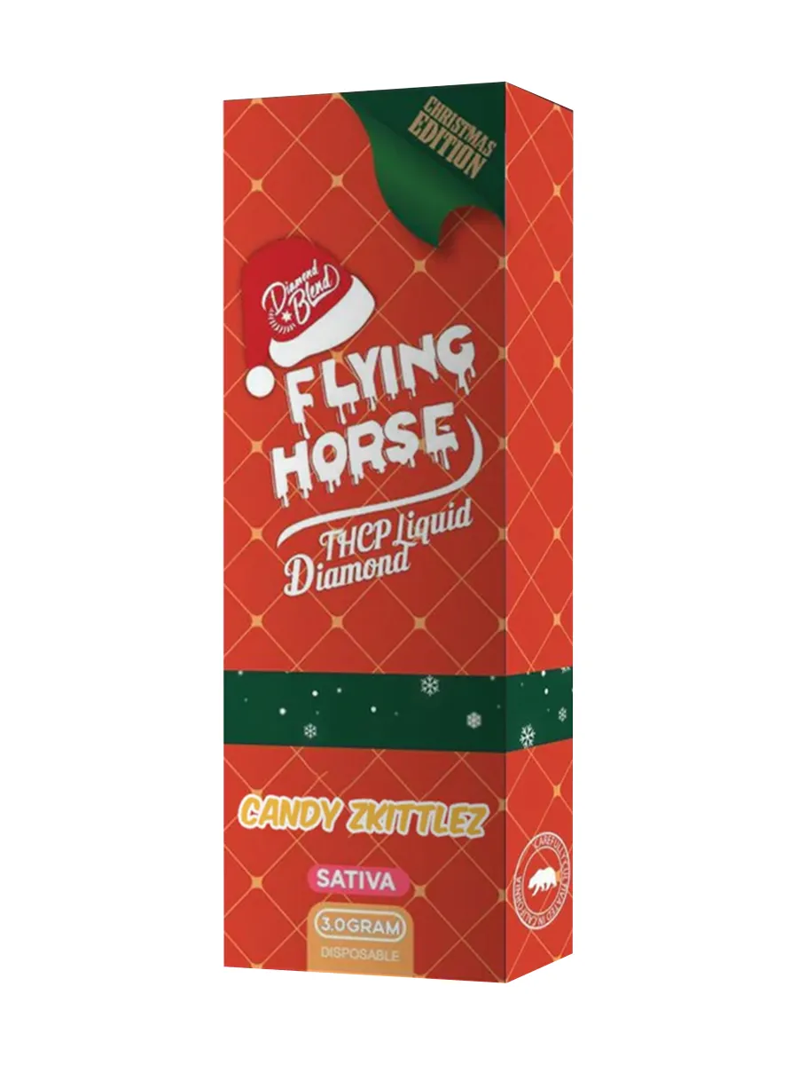 Candy Zkittlez Flying Horse THCP Liquid Diamond Christmas Edition Disposable 3G