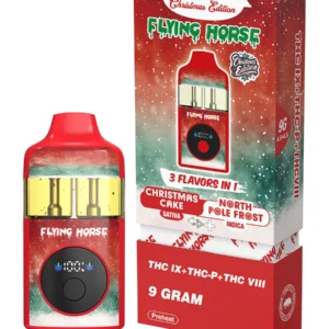 Christmas Cake+North Pole Frost Flying Horse THC IX+THC-P+THC VIII 3 Flavors in 1 Christmas Edition 9G