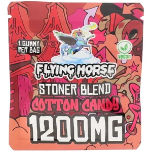 Cotton Candy Flying Horse Stoner Blend Infused Gummies 1200MG