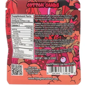 Alternative view of Cotton Candy Flying Horse Stoner Blend Infused Gummies 1200MG