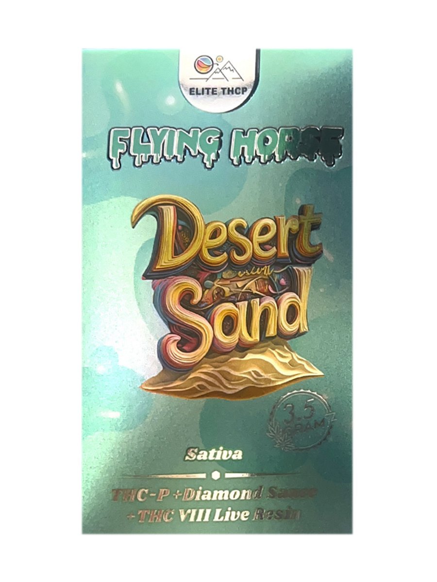 Desert Sand Flying Horse THCP+Diamond Sauce+THC VIII Live Resin Vape 3.5G - Image 2