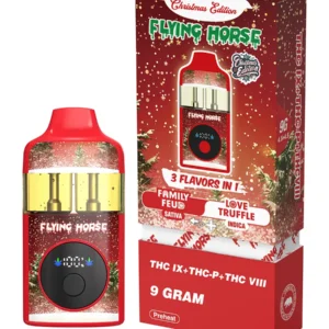 Family Feud+Love Truffle Flying Horse THC IX+THC-P+THC VIII 3 Flavors in 1 Christmas Edition 9G