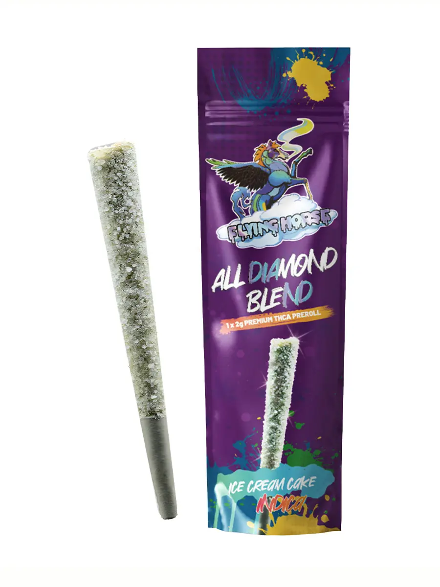 Ice Cream Cake Flying Horse All Diamond Blend THCA Pre-Roll 2G
