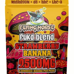 Strawberry Banana Flying Horse Fukd Blend Gummies 2500MG