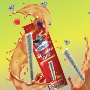 Alternative view of Watermelon Zkittlez Flying Horse All Diamond Blend THCA Pre-Roll 2G