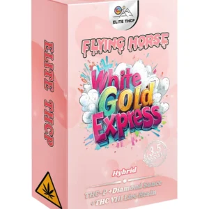 White Gold Express Flying Horse THCP+Diamond Sauce+THC VIII Live Resin Vape 3.5G